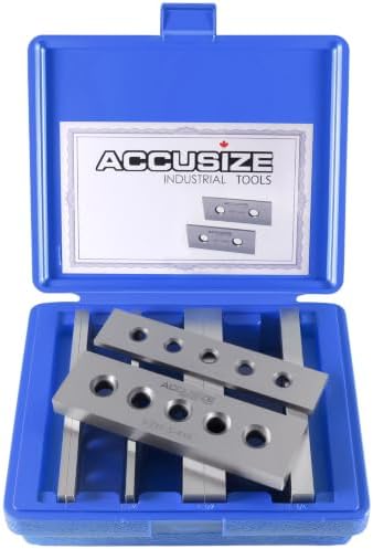 Accusize Industrial Tools 3/16" & 1/22" Thickness Precision Machinist's Parallel Sets, 4 Pairs, EG02-0409
