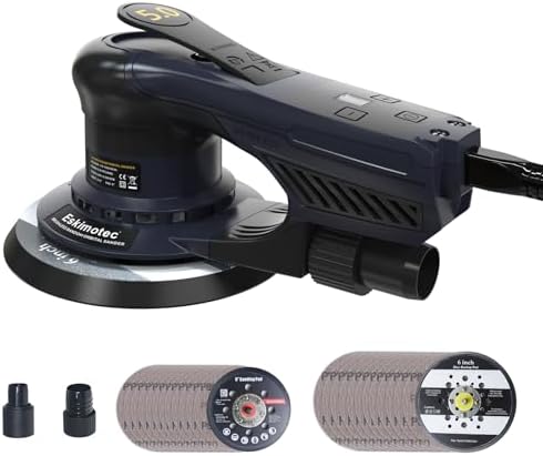 Electric 360W Random Orbital Sander with Dual 5" & 6" Pads Brushless Motor