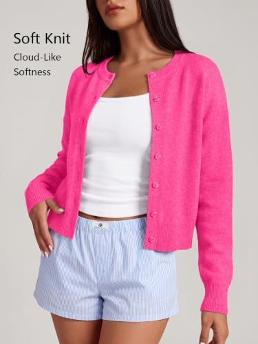 Trendy Queen Cropped Cardigan Sweaters for Women Fall Fashion Clothes 2026