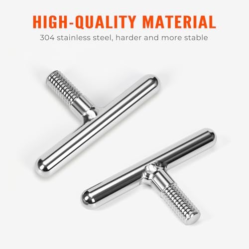 2Pcs 314594 T-Bolts Kit for JT's Strong Arm Jack 191023 191024 | Compatible with JT's Strong Arm Fifth Wheel RV Jack Stabilizer Kit 191023 191024, for Travel Trailer Stabilizer Kit 191025