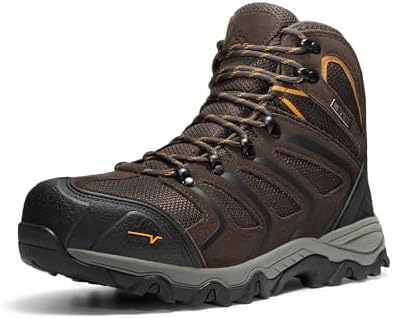 NORTIV 8 Waterproof Steel Toe Work Boots for Men