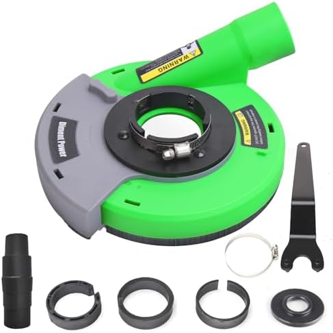 Dust Shroud for Angle Grinder 4.5 Inch /5 Inch Universal Surface Grinding Shroud for Concrete, Cement, Marble, Rock, Granite（115mm / 125mm）