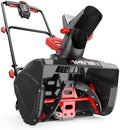 AMERISUN 18-Inch Electric Snow Blower, 30 FT Throw Distance, 15-Amp Corded Snow Thrower, 2200 RPM Motor, Lightweight Snow Removal Machine for Driveway, Sidewalk, Patio & Small Yard