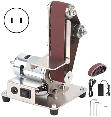 Electric Belt Sander Vertical Polisher Supply Machine 775 for Mini 96W 240V Steel Combination Disc Belt Sanders (US Plug 110‑240V)