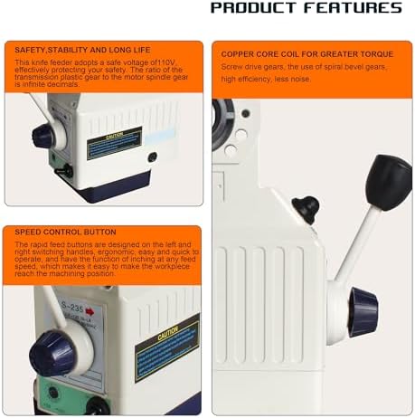 RATTMMOTOR BJS-235 Power Feed 650 in-lb Torque Y-Axis, 0-210RPM