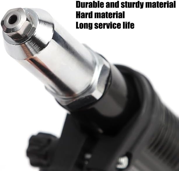 Professional Electric Rivet Gun Adapter Kit, Alloy Steel Riveter Gun Adapter Kit, Rivet Drill Tool with 4 Rivet Heads, for Cordless Screwdrivers and Drills,1pc