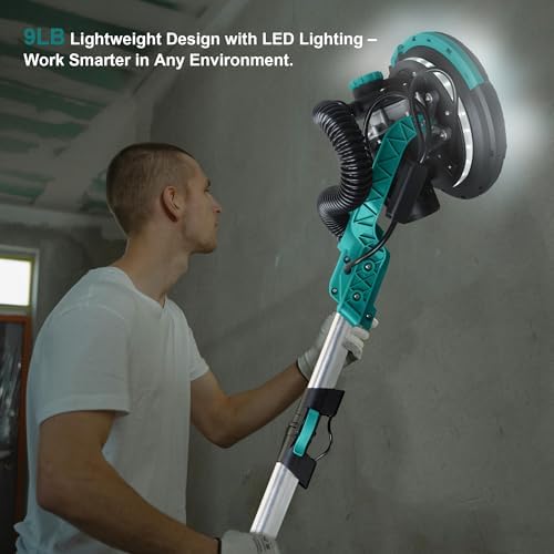 Drywall Sander With Vacuum Dust Collector and Pole Sander Set