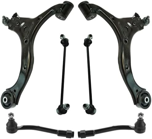 TRQ Front Steering & Suspension Kit Control Arm with Ball Joint Sway Bar
