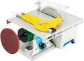 5-in-1 Mini Lapidary Saw,110V 750W Gem Jewelry Polishing Grinding Machine,800-10000rpm Adjustable Jewelry Making Bench Grinder Sander for Carving,Polishing