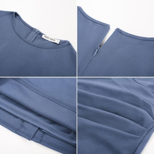 GRACE KARIN Women's Cap Sleeve Bodycon Work Business Office Midi Dress