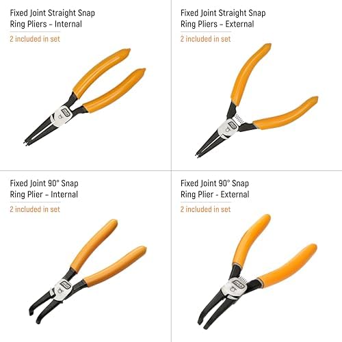 GEARWRENCH 8 Pc Snap Ring Pliers- 7" & 9" Internal and External | 89702