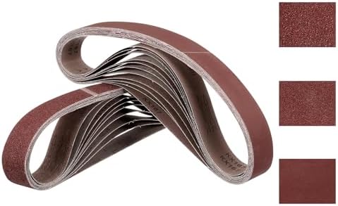 30 Pcs Sanding Belts 1 x 42 Inch 80/120/400 Grit