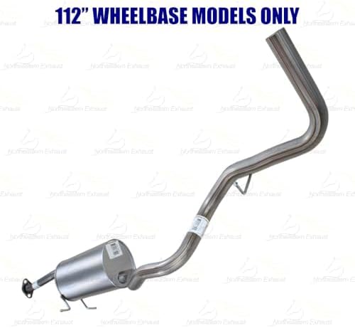 Northeastern Exhaust | Stainless Steel Intermediate Pipe, Muffler, & Tail Pipe Exhaust System Kit Compatible for Ford Ranger 2004-2011 4.0L | 112" WB | Free Gasket, Clamps & Spring Bolt Kit Included