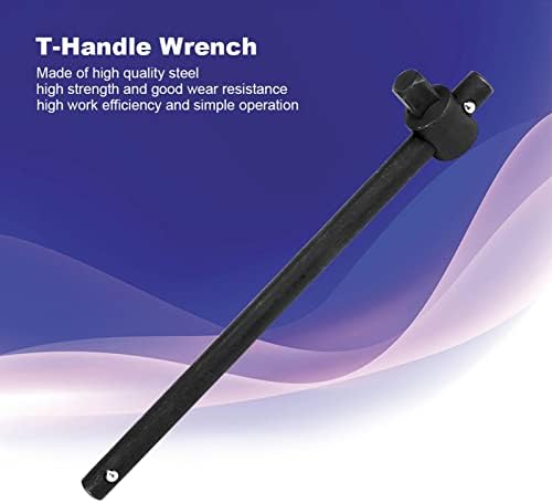 1 Inch Drive Sliding T-Handle Socket Wrench, 19.7 Inch Heavy Duty Steel Bar