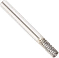 Drill America SB-1 Carbide Burr/Rotary File Cylindrical End-Cut Double Cut for Die Grinder 1/4" Dia. x 5/8" Cut Length with 1/4" Shank and 2" Overall Length, DUL Series