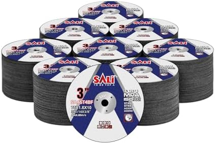 SALI 400 Pack Cut Off Wheels 3 Inch General Purpose Metal Cutting Wheel for 3 In Angle Grinders and Die Grinders- Cutting Disc Aggressive Cutting 3" x 1/16" x 3/8" Operating Up to 20380 RPM and 80 M/S