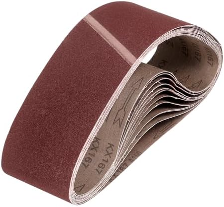HARFINGTON 4 x 36 Inch Sanding Belts, 12 Pcs 150 Grits Aluminum Oxide