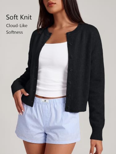 Trendy Queen Cropped Cardigan Sweaters for Women Fall Fashion Clothes 2026