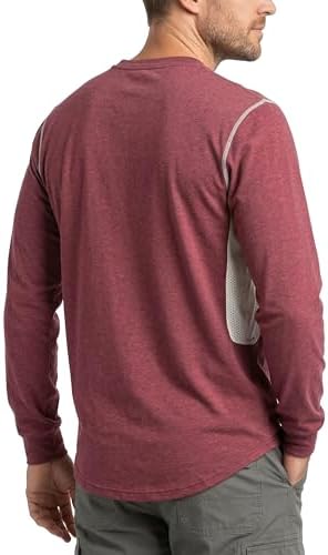 BOCOMAL FR Shirts for Summer Breathable Vented Mesh Flame Resistant Henley