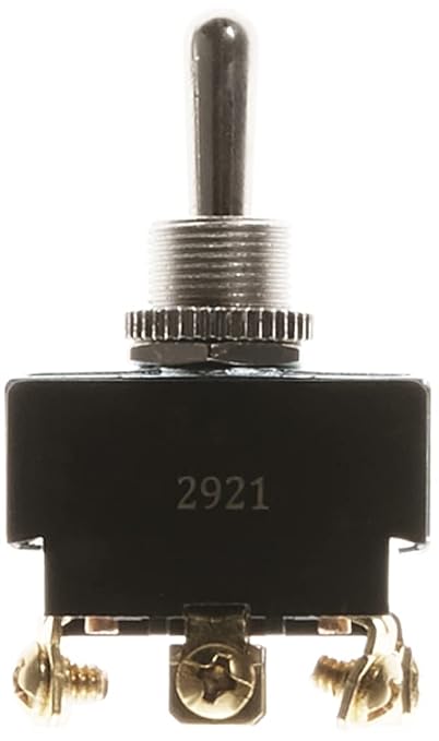 Gardner Bender GSW-16 Heavy-Duty Electrical Toggle Switch, DPDT, ON-(OFF)-ON, 20 A/125V AC, Screw Terminal