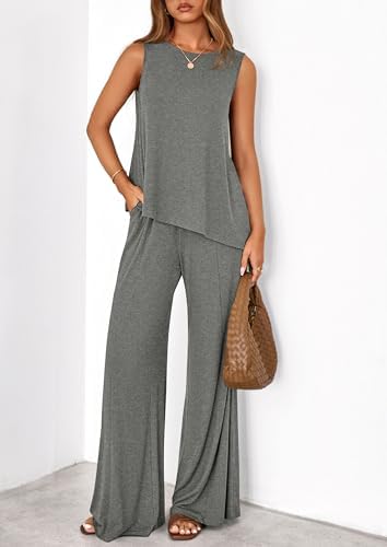 PRETTYGARDEN Women's Summer 2 Piece Matching Lounge Sets