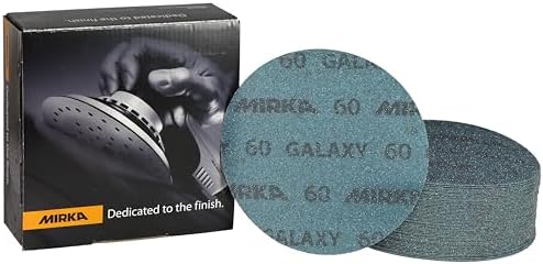 Mirka Galaxy Sandpaper 6 inch Grit 60 50 Discs Hook & Loop