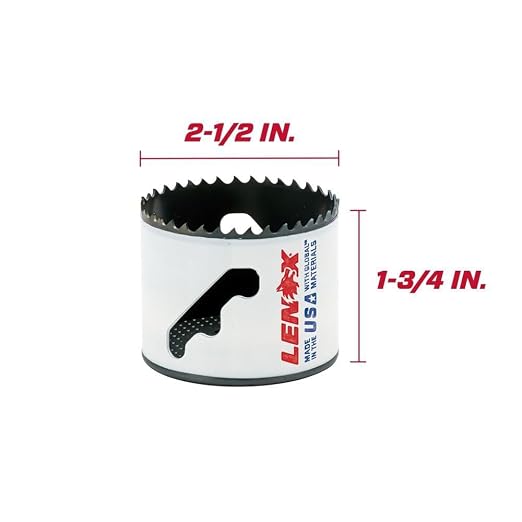 Lenox 2-1/2 Inch Speed Slot Bi-Metal Hole Saw