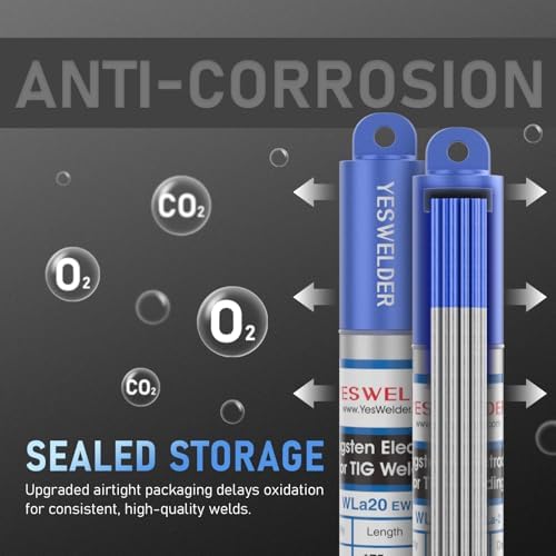 YESWELDER TIG Welding Tungsten Electrode 2% Lanthanated