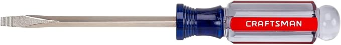 CRAFTSMAN Screwdriver, Slotted, Acetate Handle, 3/16 IN X 4 IN (CMHT65021)
