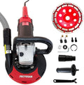 7-Inch Concrete Grinder,1580W (2.1 HP) Constant Power Motor, Variable Speed Electric Floor Polisher with Dust Shroud & Diamond Grinding Wheel for Concrete, Wall & Surface Grinding