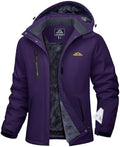 MAGCOMSEN Womens Winter Coats Waterproof Ski Snow Warm Fleece Rain Jacket