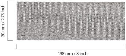 Mirka Abranet Abrasive Sheets 2.75x8 Inch Grit 80 50 Pack