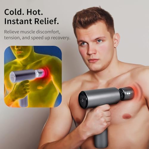 arboleaf Thermacool Massage Gun with Heat and Cold, 6 Speeds