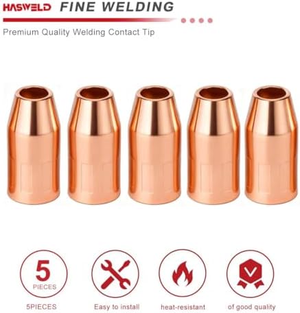 5-PK Nozzle For VNS50F Velocity Flush 1/2 Fixed Threaded Fits Tweco Fusion 140 180 220 250 MIG Welding Guns Part