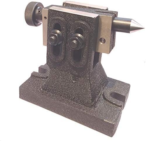 Buyohlic Heavy Duty Adjustable Tailstocks for Regular & Tilting Model of Rotary Tables (Hardened & Precisely Ground Points) (Tailstock for HV8/10/12 Rotary Table)