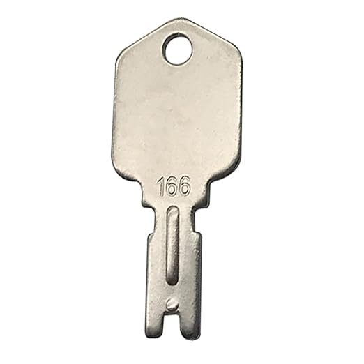 Ignition Keys, 10 Pack 166 Forklift Key Hyster Heavy Equipment Keys for Clark Yale Hyster Komatsu Crown (166 Forklift Key)