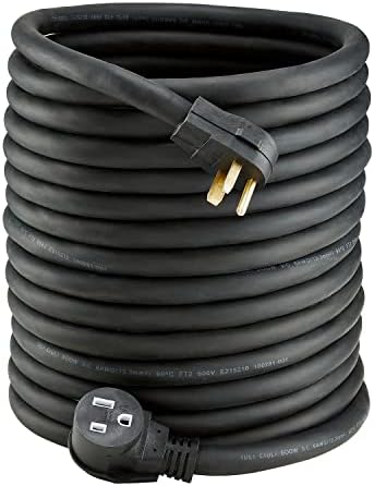 PrimeWeld Welder Extension Cord, SOOW Rated, 50 amp, 250v NEMA 6-50 Heavy Duty Welding Cable, 6 Gauge, (50ft)