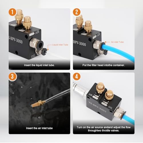 1/4" CNC Coolant Mister for Milling Machine Mist Spray System