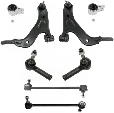 TRQ Front Steering & Suspension Kit Control Arm with Ball Joint Sway Bar