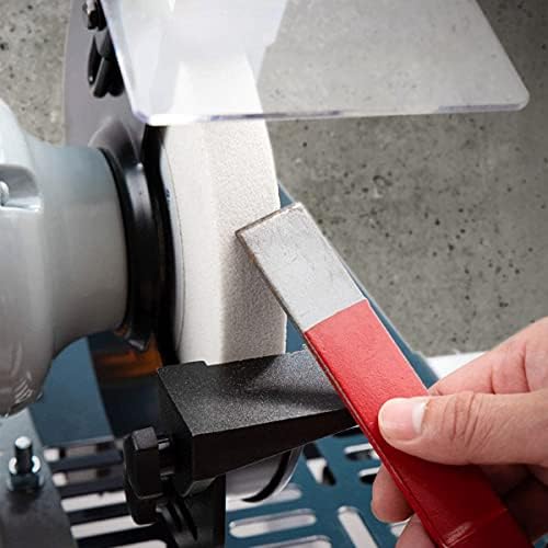 POWERTEC Bench Grinder Wheel 8 Inch 60 Grit, White Aluminum Oxide Grinding Wheel for Bench Pedestal Grinder, 1" Thick 5/8" Arbor, Sharpening & Shaping Drill Bits, Blade, and Chisel 2PK (15504-P2)