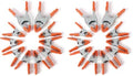 PONY 6-inch, 4-inch Heavy Duty Metal Spring Clamps Set, 2-inch, 1-inch Jaw opening, with Protective Handles and Tips, 10-piece (Pack of 2)