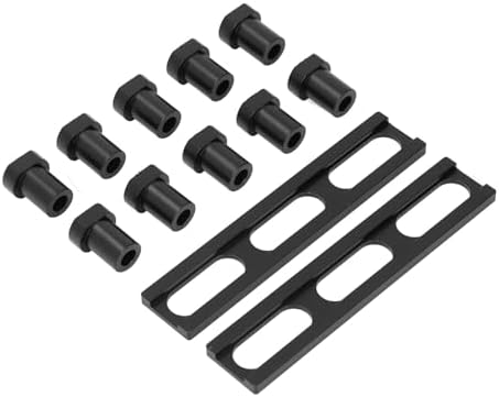 Bench Dog Set High Strength Aluminum Alloy Woodworking Planing Stop Board Workbench Clamping Device for Milling Cutting Grinding Wood Projects with Storage Box (20mm)