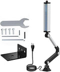 LED Machine Work Light 120V 16W Waterproof Aluminum Alloy Long Arm for CNC Lathe Drill Table Industrial Lighting