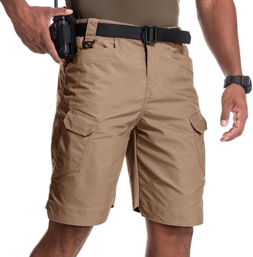 Mens Work Shorts Cargo Tactical Outdoor Wear Resistant Hiking Tool Shorts