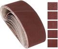 15 Pcs Sanding Belts 3 x 21 Inch 40/80/120/240/400 Grit