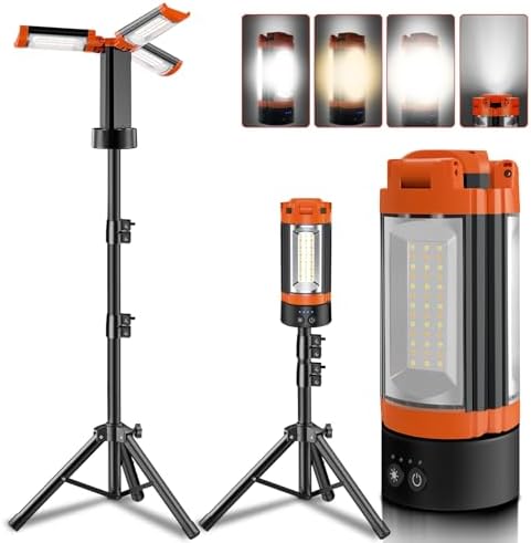 Rechargeable 12000mAh Camping Light with Adjustable Stand