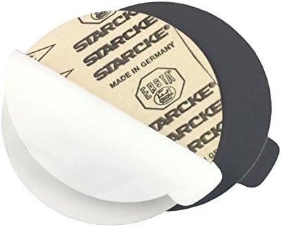 Starcke 5 inch Sanding Discs Round Sand Paper Discs 600 Grit, 100 Pack Black Silicon Carbide Sanding Disc, Adhesive PSA Tab Orbital Sander Pads for Wood, Glass, Metal, Concrete & Composites, Wet & Dry