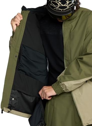 Volcom Men's Longo Signature GORE-TEX Snowboard Jacket – Waterproof Snow Jacket with Zip Tech