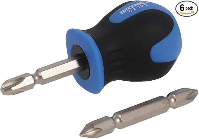 SIGNET 52382 Stabilizer Soft Grip Screwdriver Set, Replaceable Type