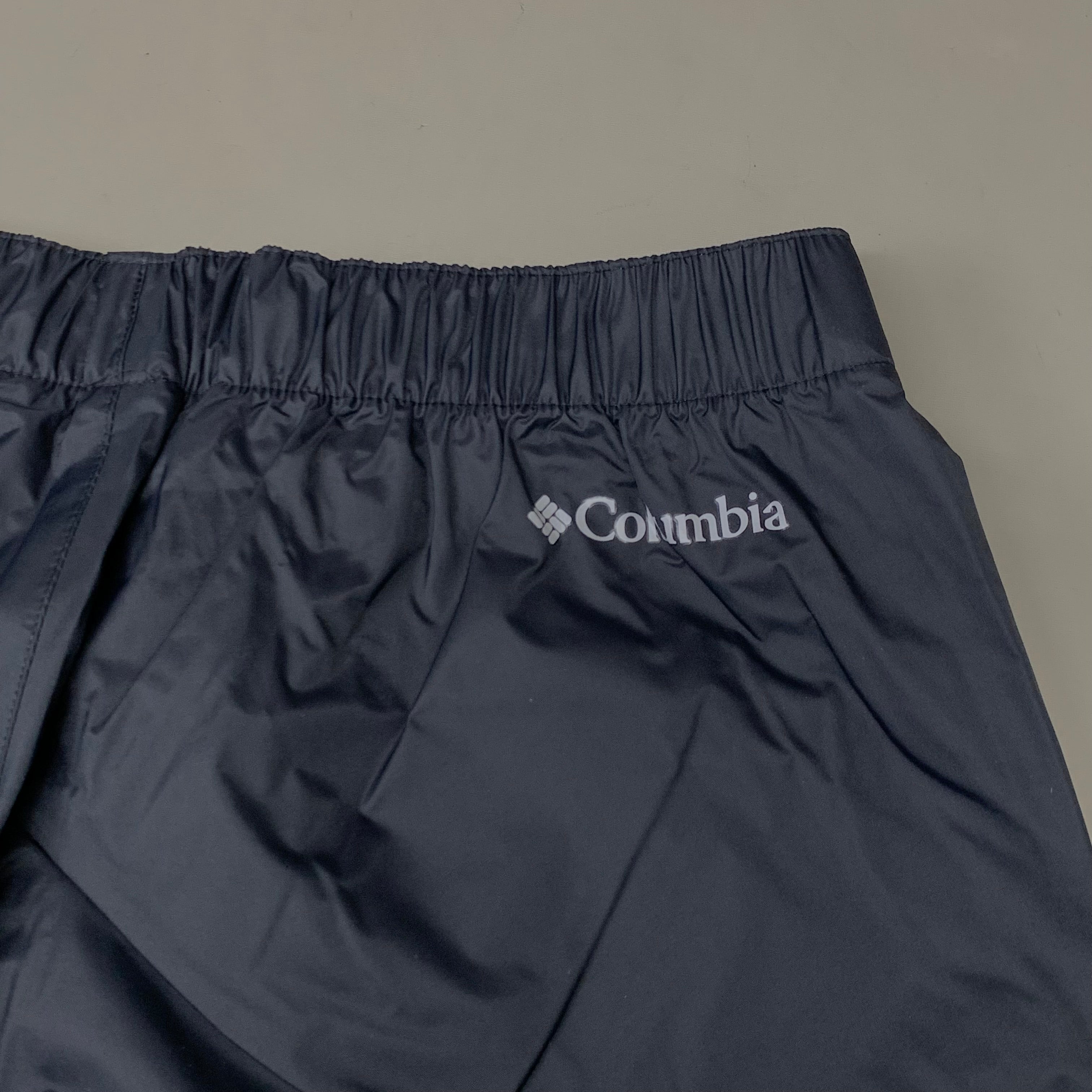 COLUMBIA Rebel Roamer Rain Pant Softshell Men's Sz L Inseam 32" Black XM8175-010